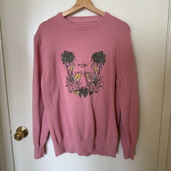 Barney Cools Motel Pink Cools Knit Sweater S - Picture 2 of 7